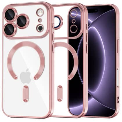Techsuit Luxury Crystal - θήκη για Apple iPhone 17 Pro - Ροζ