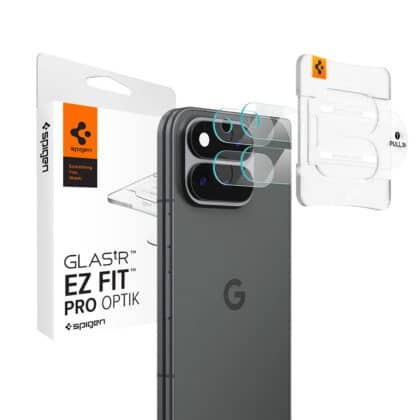 Spigen Optik.tR EZ Fit Pro Camera Glass (AGL11491) για Google Pixel 11 Pro Fold, Crystal Clear, 2 Τεμάχια