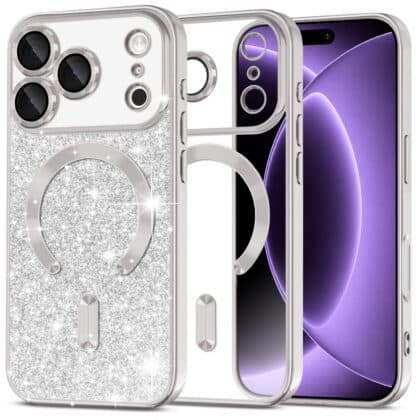 Techsuit Luxury Glitter - θήκη για Apple iPhone 17 Pro - Διάφανο
