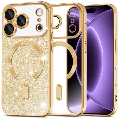 Techsuit Luxury Glitter - θήκη για Apple iPhone 17 Pro - Χρυσό