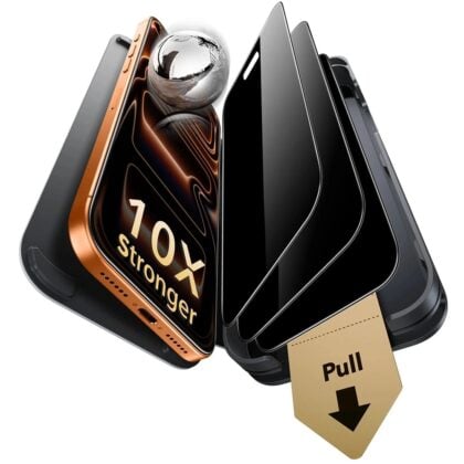 ESR Privacy Armorite Pro Προστατευτικό Οθόνης UltraFit (3 Τεμάχια) - iPhone 18 Pro - Μαύρο