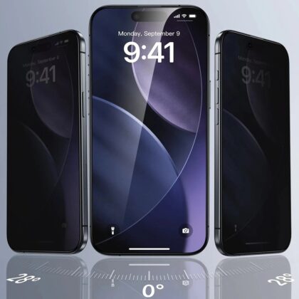 Μαύρο γυάλινο προστατευτικό οθόνης ESR Privacy για iPhone 18 Pro Max