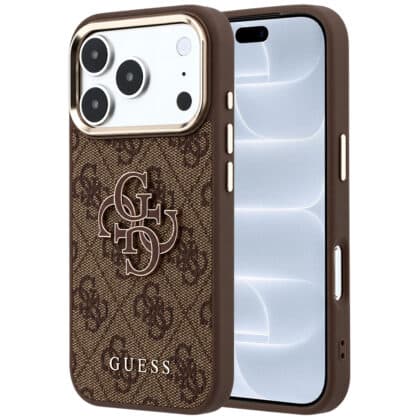 Guess 4G Big Resin Logo - θήκη για Apple iPhone 18 Pro / 17 Pro - Καφέ