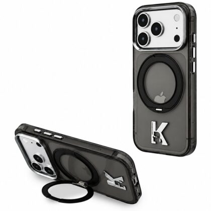 Karl Lagerfeld HC IML Ring Stand MagSafe Kameo Metal - θήκη για Apple iPhone 18 Pro Max / 17 Pro Max - Μαύρο