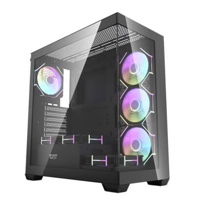Darkflash DS900 Κουτί Υπολογιστή με 7 Ανεμιστήρες ARGB, Μαύρο