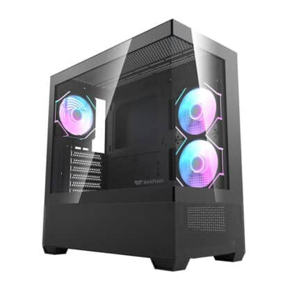 Darkflash DS900 AIR Κουτί Υπολογιστή με 6 Ανεμιστήρες ARGB, Μαύρο