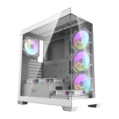 Darkflash DS900 Κουτί Υπολογιστή με 7 Ανεμιστήρες ARGB, Λευκό