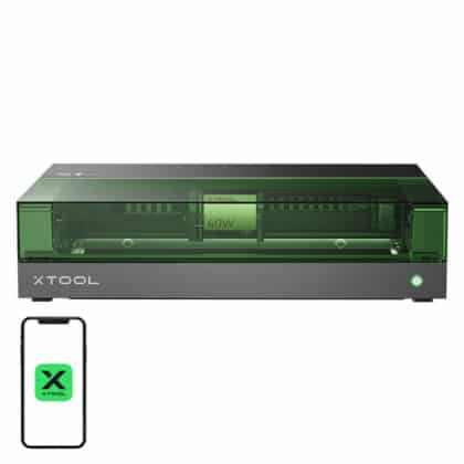 XTOOL S1 40W Βασική Μηχανή Χάραξης Λέιζερ 2-σε-1, Μαύρη