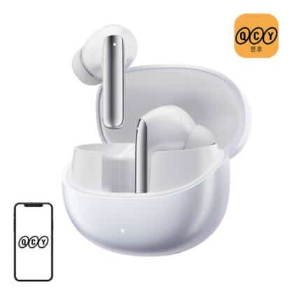 Ασύρματα ακουστικά QCY MeloBuds Pro HT08 σε λευκό χρώμα