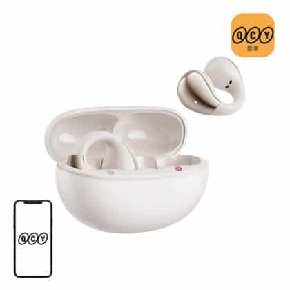 QCY Crossky Clip T33 Ακουστικά, Ασύρματα, Λευκά