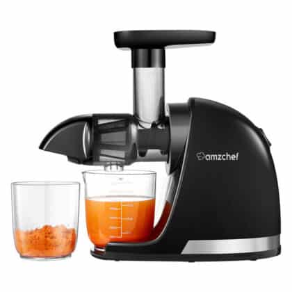 AMZCHEF 1501-BK-SM Αποχυμωτής Αργής Λειτουργίας, Μαύρος