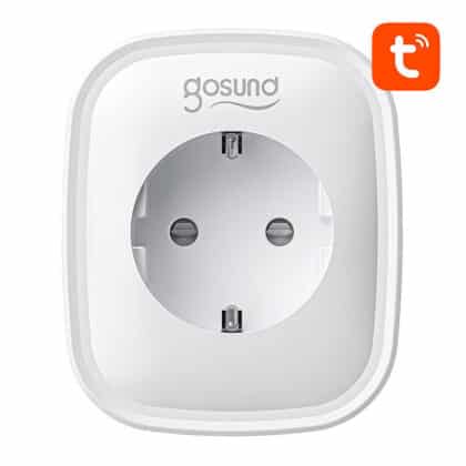 Λευκή έξυπνη πρίζα Gosund SP6 με θύρες USB-A και USB-C