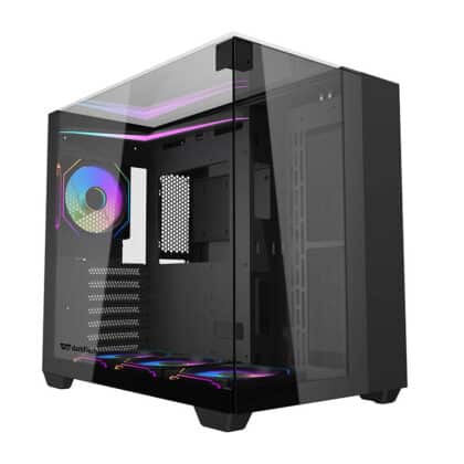 Darkflash TH285 Θήκη Υπολογιστή ATX, Μαύρη, Με 4 Ανεμιστήρες