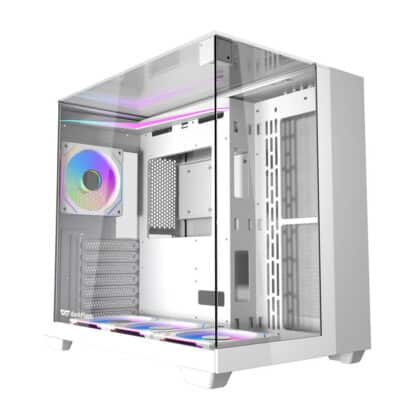 Darkflash TH285 Θήκη Υπολογιστή ATX, Λευκό, Με 4 Ανεμιστήρες