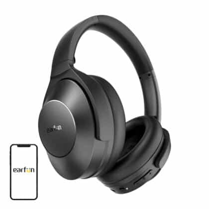 Earfun Wave Life HP201 Ασύρματα Ακουστικά 40mm, Μαύρο