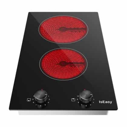 IsEasy LT2V-30 Κεραμική Εστία, Διπλής Ζώνης, 1200W και 2000W