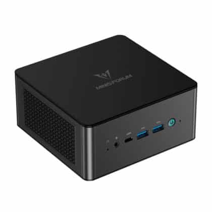 Minisforum UM890 Pro mini PC barebone, συμπαγής μίνι υπολογιστής με θύρες Ethernet RJ45, USB-A και HDMI