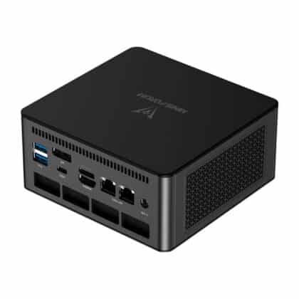 Minisforum UM890 Pro mini PC barebone, συμπαγής μίνι υπολογιστής με θύρες Ethernet RJ45, USB-A και HDMI