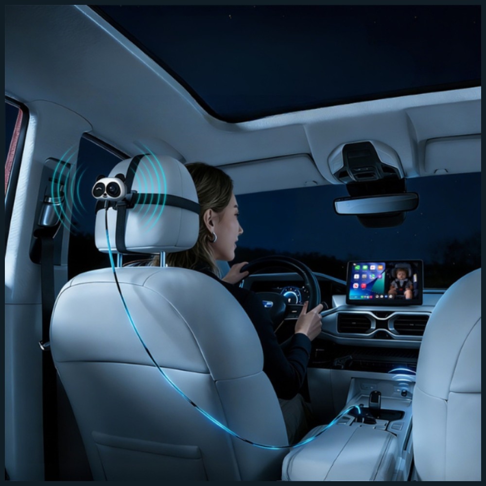 4smarts Προσαρμογέας Αυτοκινήτου με Κάμερα Panda CarPlay, Μαύρος - Image 6