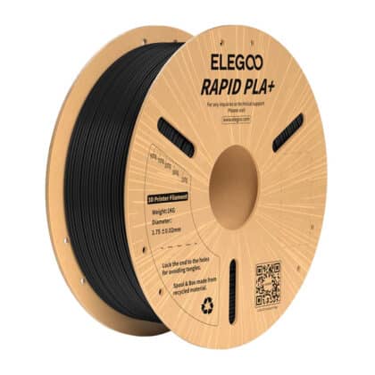 ELEGOO Rapid PLA+ Νήμα Τρισδιάστατης Εκτύπωσης, Μαύρο
