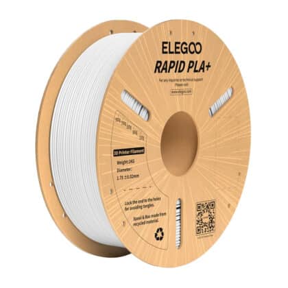 ELEGOO Rapid PLA+ Νήμα 3D Εκτύπωσης, Λευκό