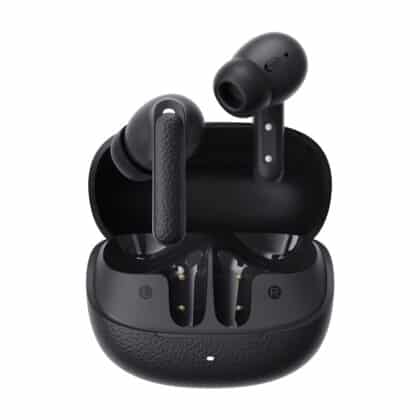 QCY Buds HT15 ασύρματα ακουστικά TWS με θήκη φόρτισης σε μαύρο χρώμα