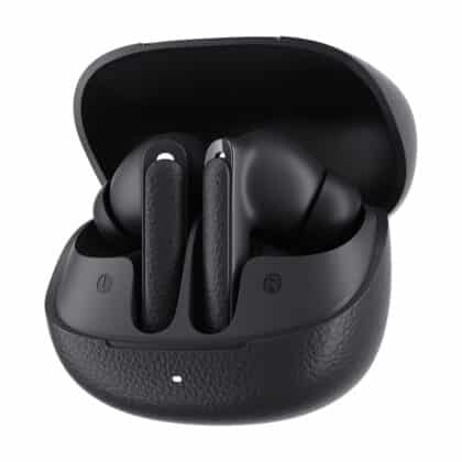 QCY Buds HT15 ασύρματα ακουστικά TWS με θήκη φόρτισης σε μαύρο χρώμα