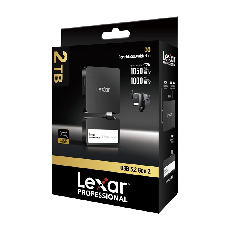 Lexar Professional SL400 2TB Φορητός SSD, USB 3.2 Gen 2 + Hub - Image 6