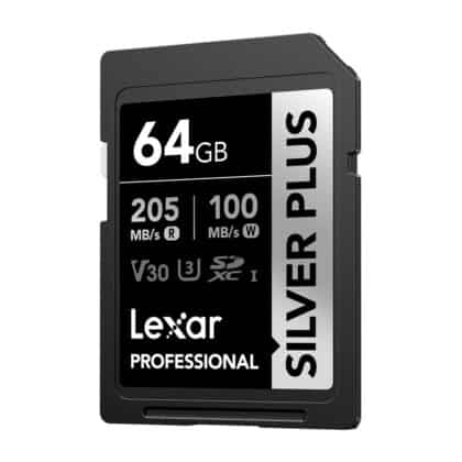 Κάρτα μνήμης Lexar Professional SILVER PLUS SDXC 64GB, μοντέλο LSDSIPL064G-BNNNG