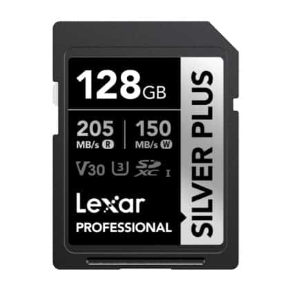 Κάρτα μνήμης Lexar Professional SILVER PLUS SDXC 128GB, μοντέλο LSDSIPL128G-BNNNG