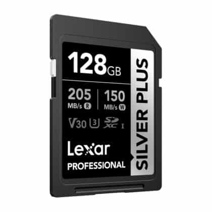 Κάρτα μνήμης Lexar Professional SILVER PLUS SDXC 128GB, μοντέλο LSDSIPL128G-BNNNG