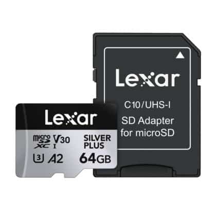 Lexar High-Performance Silver Plus microSDXC 64GB, Προσαρμογέας