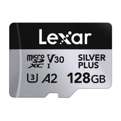 Κάρτα μνήμης microSDXC Lexar Silver Plus 128GB με προσαρμογέα SD