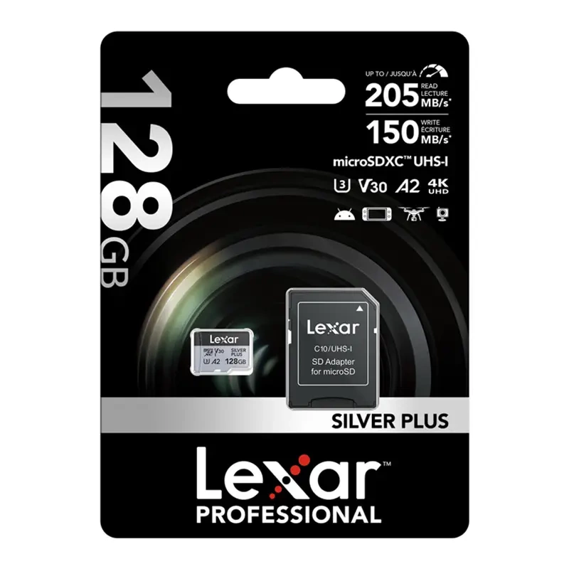 Lexar High-Performance Silver Plus microSDXC 128GB Κάρτα Μνήμης + Προσαρμογέας - Image 12