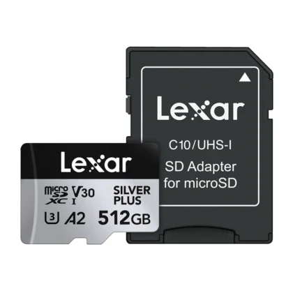 Lexar High-Performance Silver Plus microSDXC 512GB με Προσαρμογέα