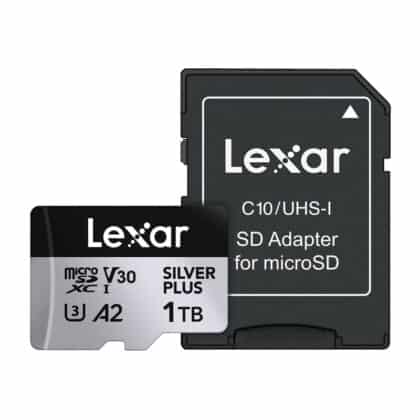 Κάρτα μνήμης Lexar Silver Plus microSDXC 1TB με προσαρμογέα SD