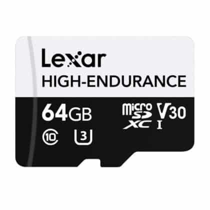 Κάρτα μνήμης microSD Lexar High-Endurance 64GB, μοντέλο LMSHGED064G-BCNNG