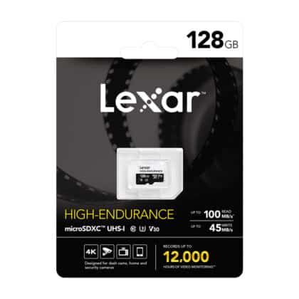 Κάρτα μνήμης microSD Lexar High-Endurance 128GB, μοντέλο LMSHGED128G-BCNNG