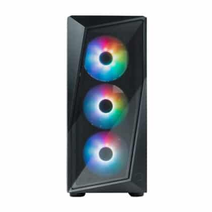 Cooler Master CMP 520 μαύρη θήκη υπολογιστή με πλαϊνό πάνελ από σκληρυμένο γυαλί