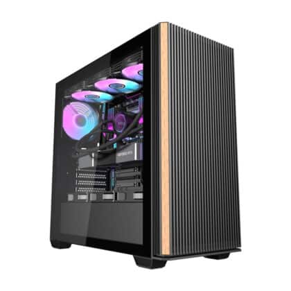 Darkflash DS900WS Θήκη Υπολογιστή με 4 Ανεμιστήρες, Μαύρη