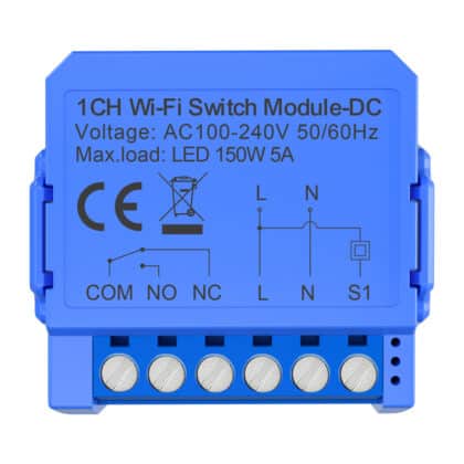 Avatto WSM16-DC32V-1 Μονάδα Διακόπτη WiFi 1 Καναλιού Χωρίς Τάση