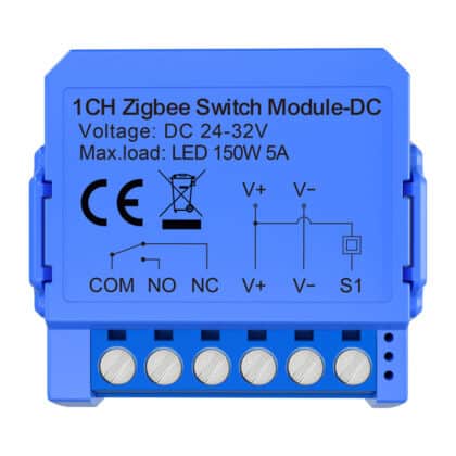 Avatto ZWSM16-DC32V-1 Μονάδα Διακόπτη ZigBee 1 Καναλιού με Ξηρή Επαφή