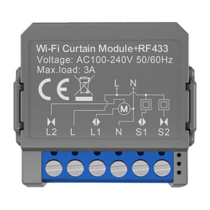 Avatto CMS16-RF-1 Μονάδα Έξυπνης Κουρτίνας, WiFi+RF