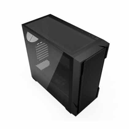 Μαύρη θήκη υπολογιστή Darkflash DS900 Mesh Midi Tower με μπροστινό πάνελ από πλέγμα