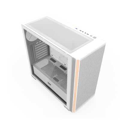 Θήκη υπολογιστή Darkflash DS900WS ATX σε λευκό χρώμα με γυάλινο πλαϊνό πάνελ