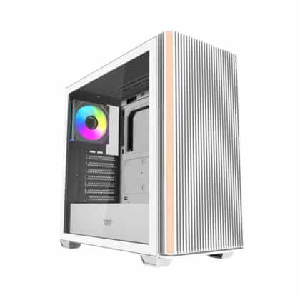 Darkflash DS900WS Θήκη Υπολογιστή με 4 Ανεμιστήρες ARGB, Λευκή