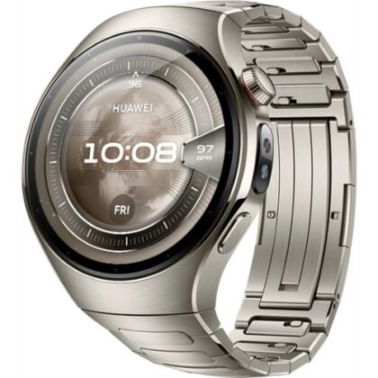 Huawei Watch 5 LTE 46mm με Λουράκι από Τιτάνιο, Τιτάνιο EU
