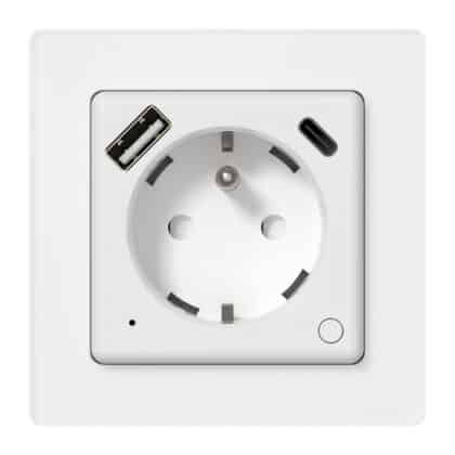 Avatto WOT20-FR έξυπνη εντοιχισμένη πρίζα με θύρα USB Type-C και σύνδεση Wi-Fi