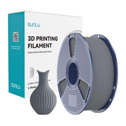 Sunlu PLA Classic Νήμα 3D Εκτύπωσης, Γκρι, 1.75mm, 1KG