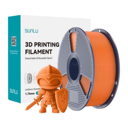 Sunlu PLA+ Νήμα 3D Εκτύπωσης, Πορτοκαλί Sunny